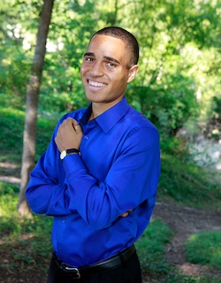 Jason Davis shot in front of trees